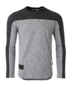 Athletic Color Block Long Sleeve Curved Hemline Casual Shirt